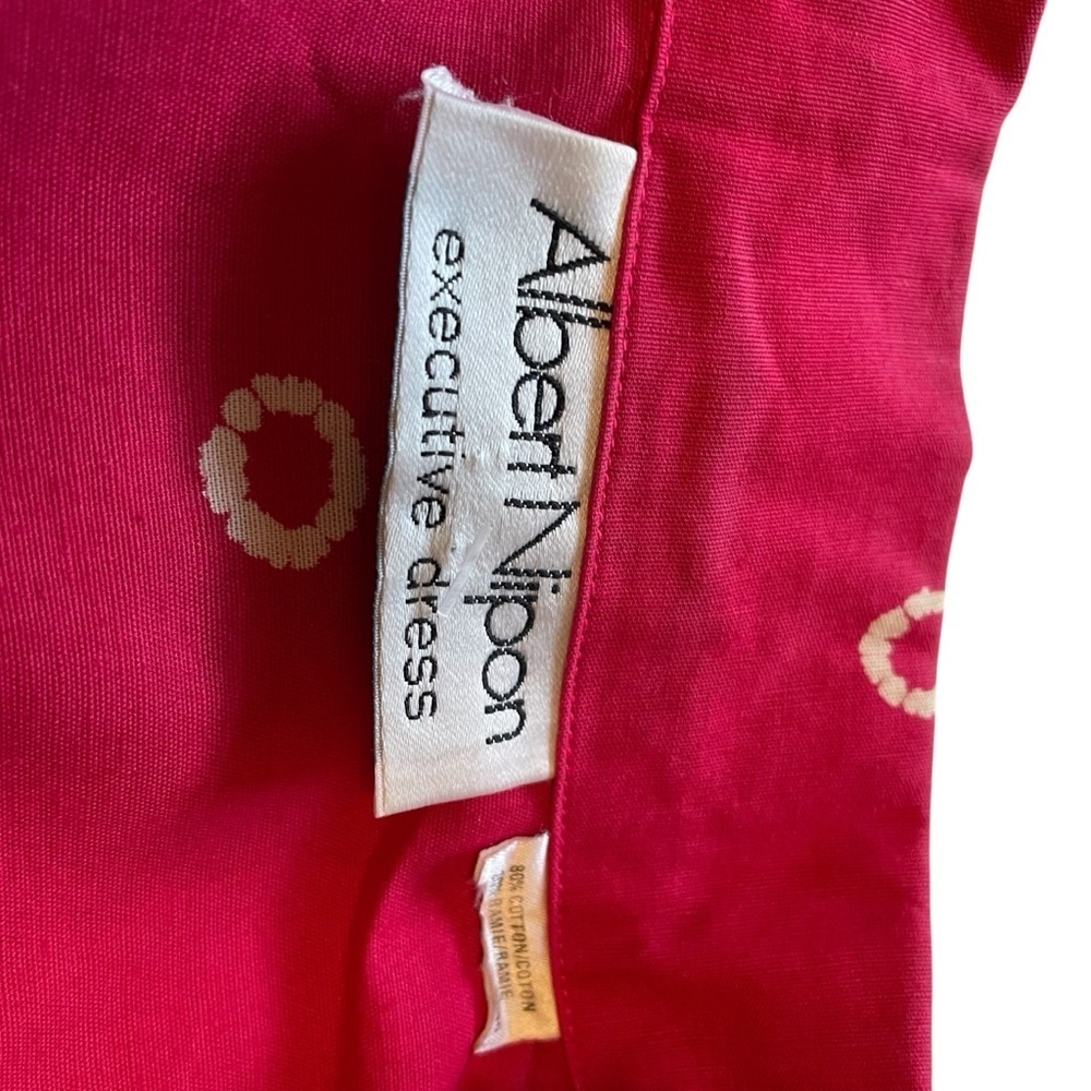 Vintage 1980’s Albert Nipon Executive Dress-Size Medium-Pleated-Button front - Picture 10 of 13
